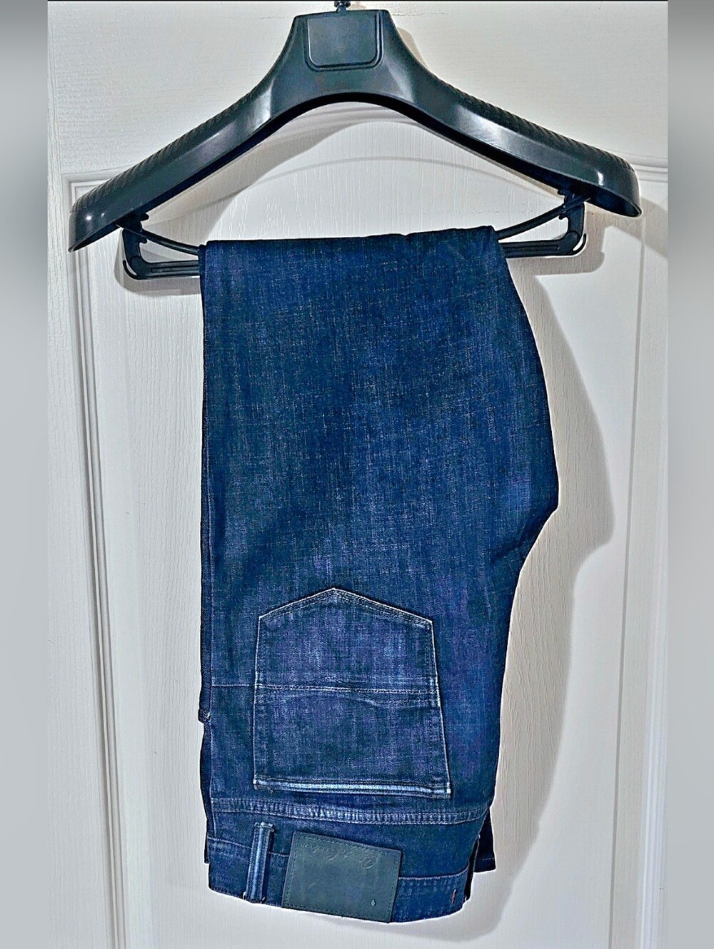 Robert Graham Men's Slim Straight Dark Blue Jeans